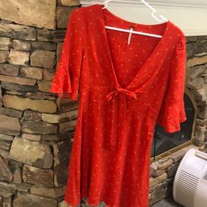 Red Free People Dress